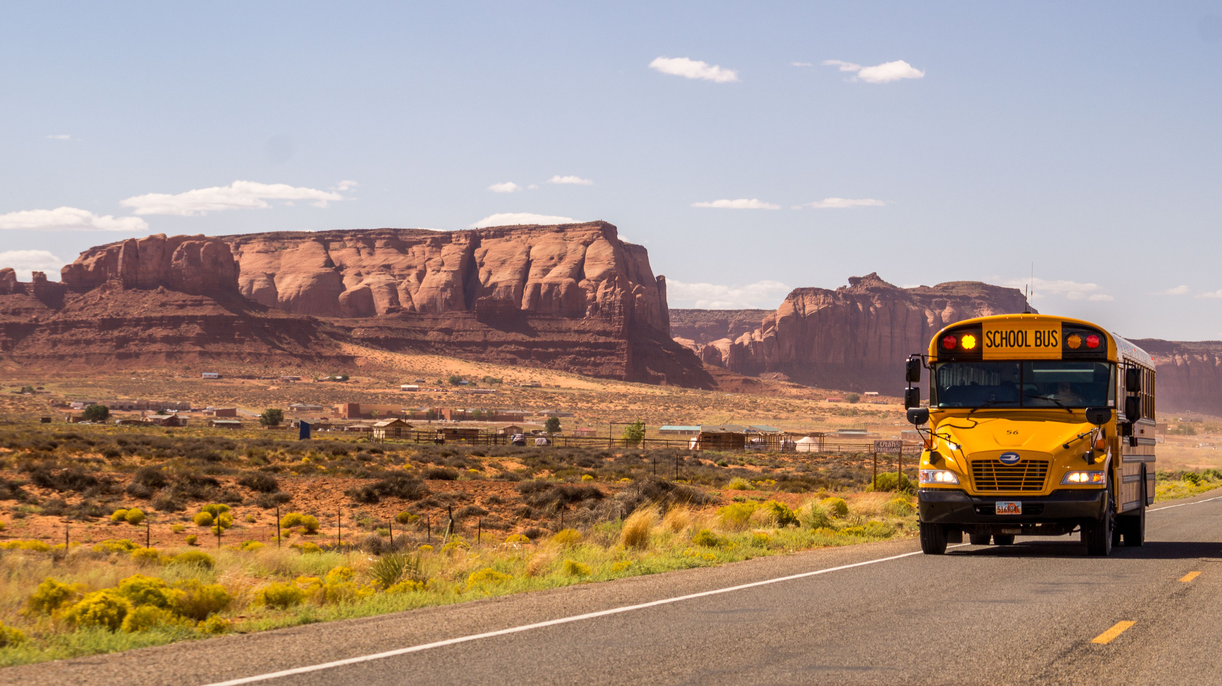 Un bus scolaire Américain (yellow school bus)