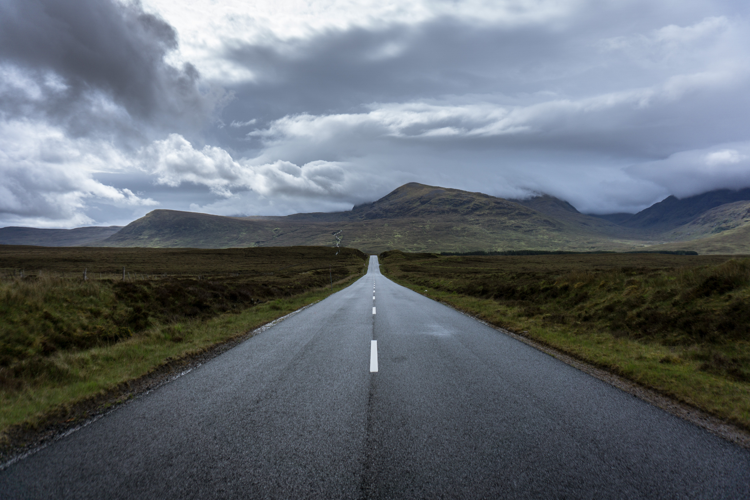 Sur la route dans les Highlands