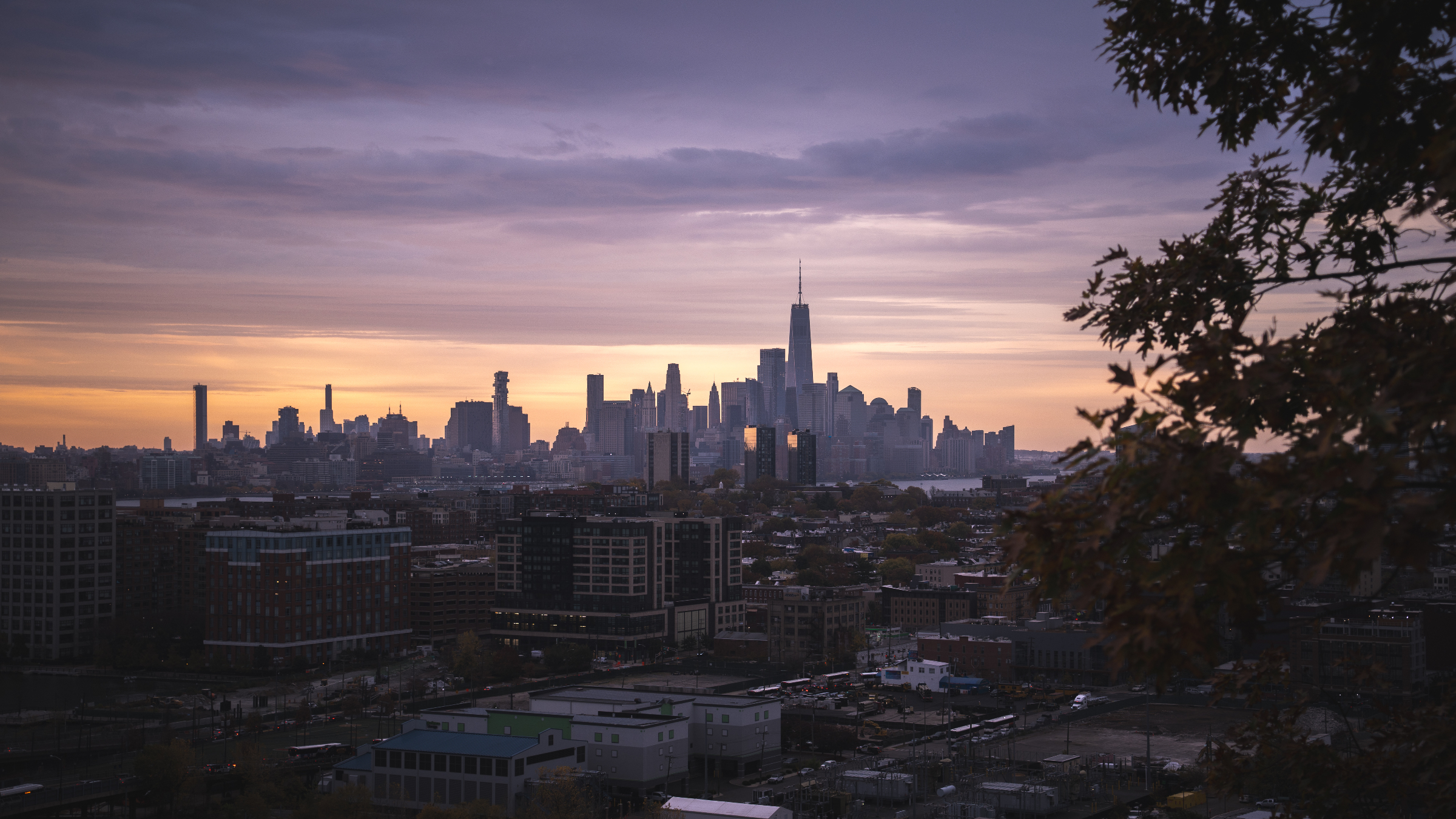 Skyline de New York vue depuis le New Jersey